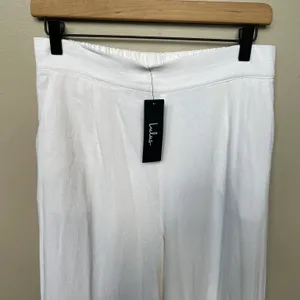 Lulu’s NWT Sail With Me White High-Waisted Wide-Leg Pants Palazzo Size Medium thumbnail 5