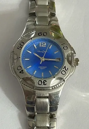 Panama Jack Women’s Silver Link and Blue Face Water Resistant Watch thumbnail 1