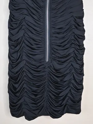 Sherri Hill Women's 4 Black Ruched Halter Mini Cocktail Dress thumbnail 6