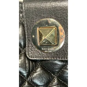 Kate Spade Gold Coast‎ Janica Black Quilted Leather Chain Hobo Shoulder Bag thumbnail 3