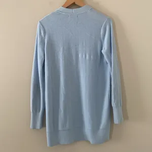 Abercrombie & Fitch Open Front Cardigan With Pockets and Logo Light Blue Size‎ S thumbnail 8