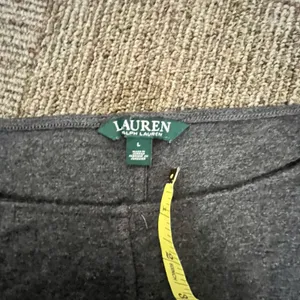 Lauren Ralph Lauren LRL Knit Gray Women’s Large Boat Neck Long Sleeve Shoulder thumbnail 6