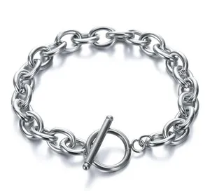 Link Chain Bracelet for Men Women Streetwear Unisex Style thumbnail 1