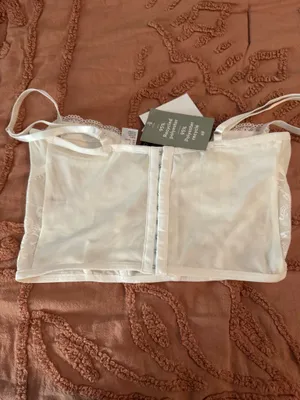 H&M Corset Top White thumbnail 3