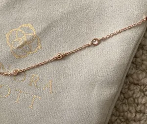 NEW Kendra Scott Kim Pendant Necklace Caterpillar Gold Layering Necklace NWOT thumbnail 6