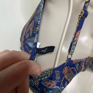 J.Crew Jungle Leopard Print Two Piece Swimsuit Blue Womens S thumbnail 7