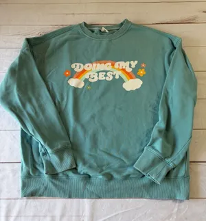 See The Way I See - Doing My Best Teal Crewneck Sweatshirt thumbnail 1
