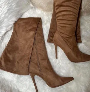 Forever 21 Brown Suede Tall Boots thumbnail 1