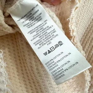 Free People Cardiff Waffle Knit Hoodie Pullover Top Size Medium thumbnail 8