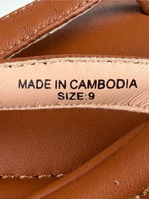 J. CREW Menorca Padded Leather Thong Sandals Brown Size 9 thumbnail 12