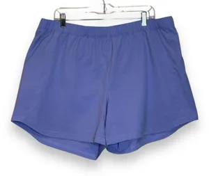 Columbia Women's Sandy River Blue Shorts Swim Outdoor Reg Fit‎ 1XL 5" Zip Pocket thumbnail 1