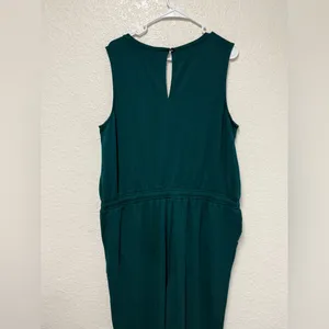 Everest Green Sleeveless Sweatpant Jumpsuit thumbnail 12