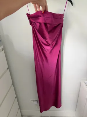 Amazon strapless pink dress thumbnail 4