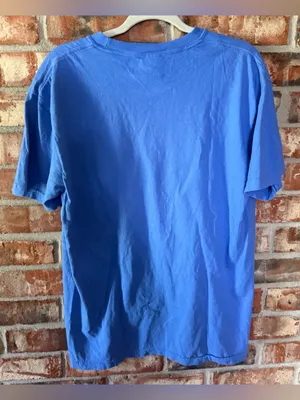 Comfort Colors Blue Short Sleeve Graphic Tee with Rolling Stones Print thumbnail 3