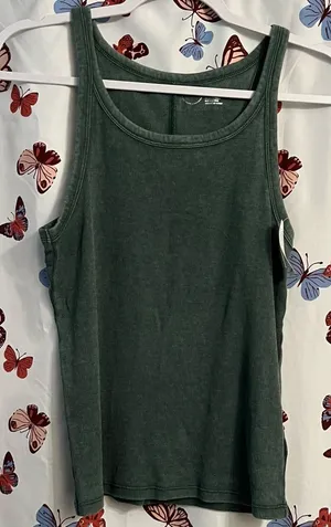 Aerie Slightly cropped ribbed tank thumbnail 1