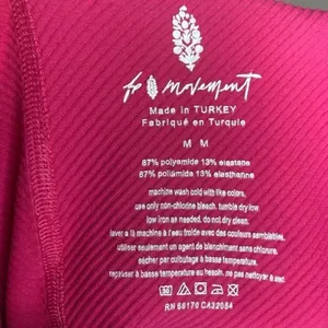 FP Movement Magenta Ribbed High Waisted Leggings Size Medium thumbnail 9