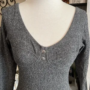 Vintage Harley Davidson Size Medium Bodysuit Leotard Gray thumbnail 3