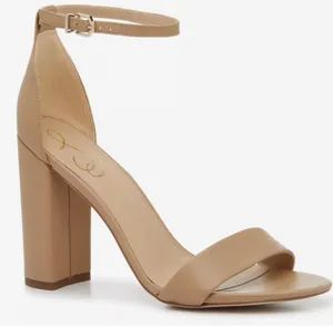 Sam Edelman Beige Ankle-Strap Block Heel Sandal thumbnail 1