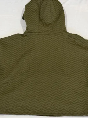 Primark Cares Chevron Zip-Up Hoodie Women's Size Small Olive Green NEW thumbnail 5