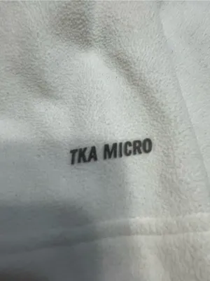 The North Face Tka Micro Women Sz M Fleece Pullover Mock Neck White Gray thumbnail 8