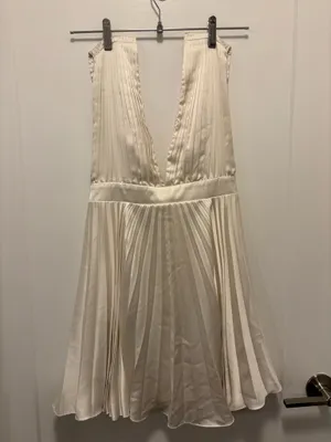 Abercrombie White Pleated Dress thumbnail 3