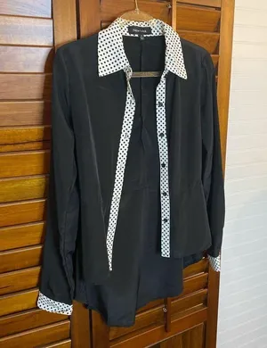 NEW LOOK Polka Dot Button Down Flare Blouse thumbnail 3