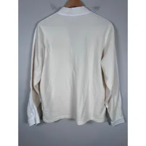 Adidas Cardigan Women Small Cream Floral Terry Cloth Sporty Athleisure street thumbnail 6