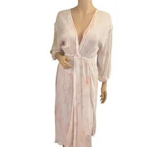 South Boutique Pink & White Maxi Dress Cruise / Beach Wear‎ Sz S Nwt thumbnail 3