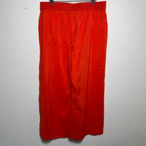 Cabi Women Campground Crop Pants Large Red Wide Leg Pull On Elastic Waist 6609 thumbnail 6
