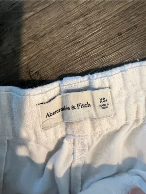 Abercrombie White Wide-Leg Women's Pants thumbnail 12