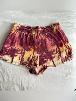 UO: Out From Under• Sunset Palms Terrycloth Shorts• Sz M thumbnail 2