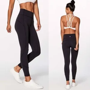 Lululemon In Movement 7/8 Tight 25” Everlux in Black Size 4 thumbnail 2