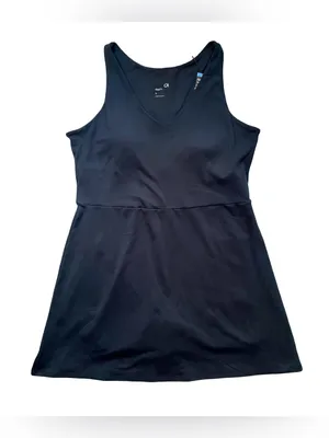 Gap NWT GapFit Active Tank Black Dress Size Large thumbnail 3