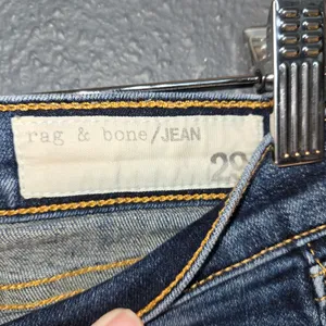 Rag & Bone Blue Skinny Jeans with Vintage Wash thumbnail 3