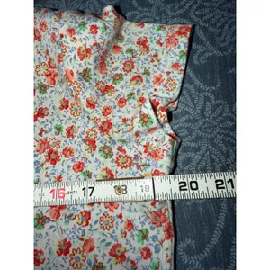 Lands End Ditsy Floral T-Shirt Dress Short Sleeve 100% Cotton‎ Knit Size S 6-8 thumbnail 4