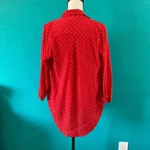 New with tags Saint Helena red polka dot blouse in size small thumbnail 3