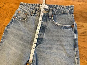 Zara Light Blue High-rise Jeans size 2 thumbnail 9