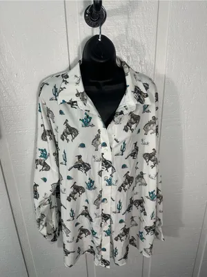 Nylon Apparel Women’s Western Top Size Large EUC thumbnail 3