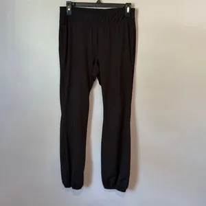 Free People Movement Black Mid-Rise Joggers Zip Pockets Women’s Large #1000 thumbnail 2