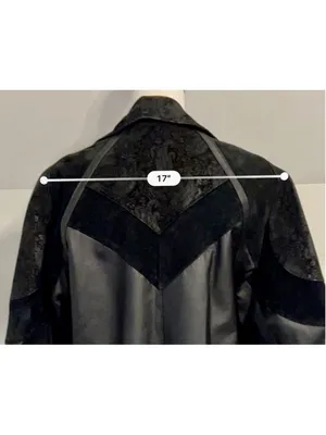 100% Genuine Leather Tooled Paisley Blazer/Coat Women’s L-XL thumbnail 4