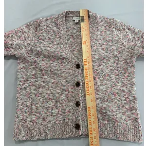 J Crew Textured Button Front Cardigan Sweater Heathered Multi‎ Womens Size M thumbnail 6
