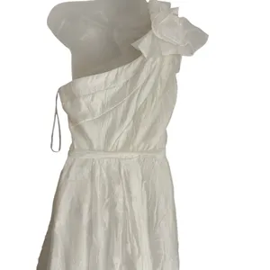 Lulu’s Sweet Definition White Burnout Ruffle One Shoulder Midi Dress Bridal thumbnail 7