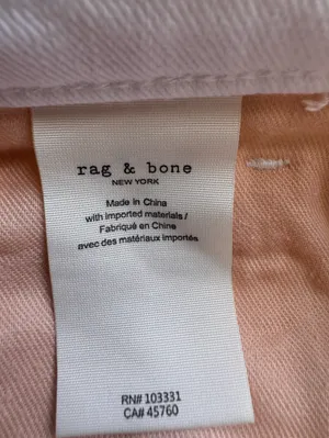 Rag‎ & Bone Dre Low Rise Slim Boyfriend Jeans White Size 24 thumbnail 8