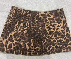Abercrombie Cheetah Mini Denim Skirt thumbnail 1