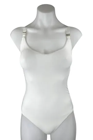 Aritzia Babaton White Sleeveless Cami Camisole Thong Tank Bodysuit Top Size 2XS thumbnail 1