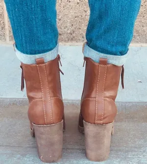 Soda Tan Combat Lace Up Boots thumbnail 3