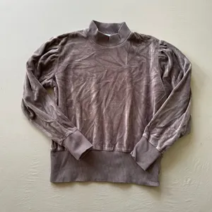 Kin Kin Velour Mock Neck Sweatshirt thumbnail 1