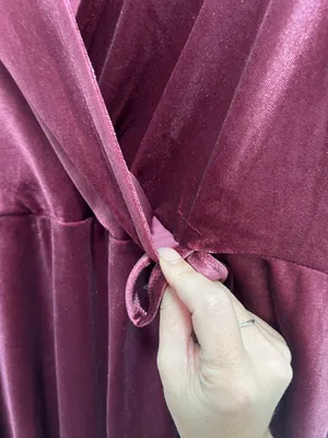 Bebop Wine Colored Velvet Dress thumbnail 2