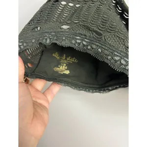 Altar'd State Lace Bralette Womens S/M Green Crochet Racerback‎ Boho Strappy Bra thumbnail 5