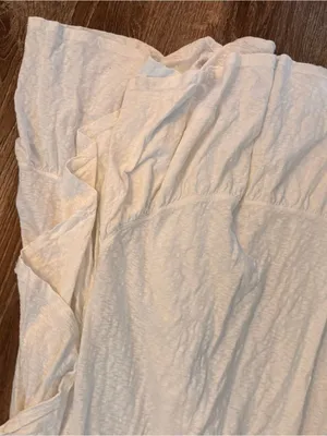 FREE PEOPLE Elisa Cotton One‎ Shoulder Ruffle Dress thumbnail 3